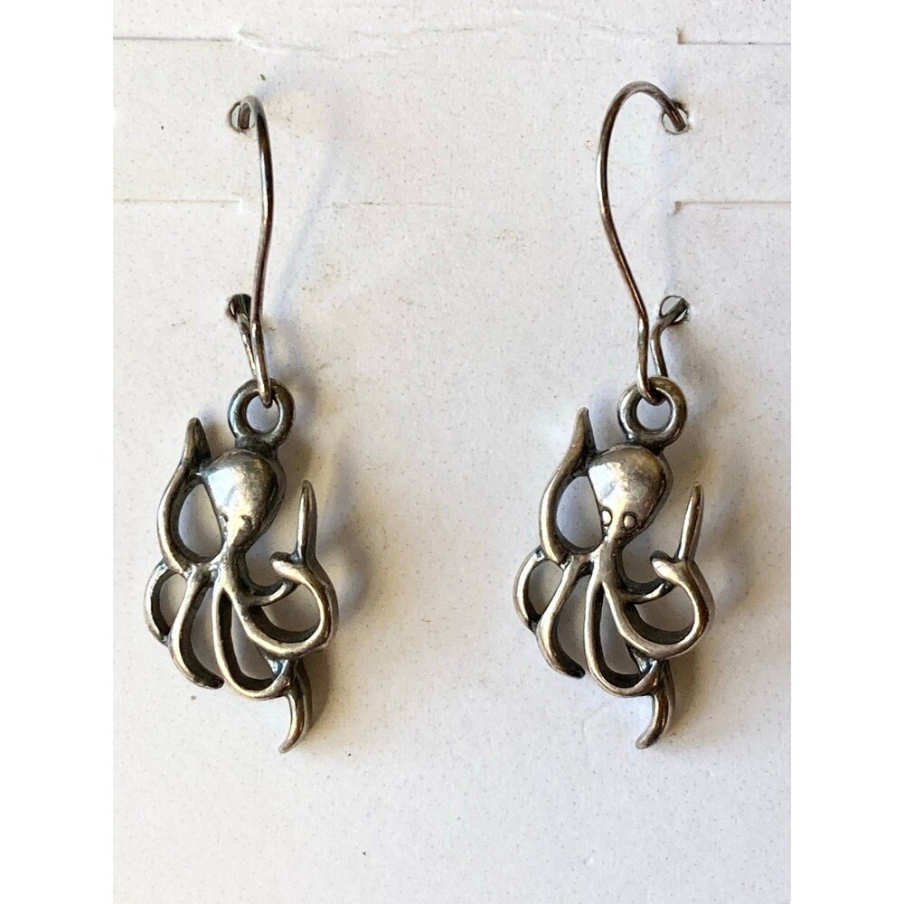 Jackie Gallagher designs 925 sterling silver octopus Earrings